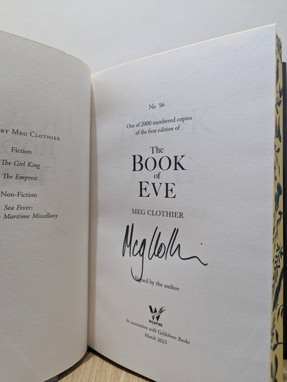 The Book of Eve by Meg Clothier (Signed First Edition with sprayed edges) - Fialta Books