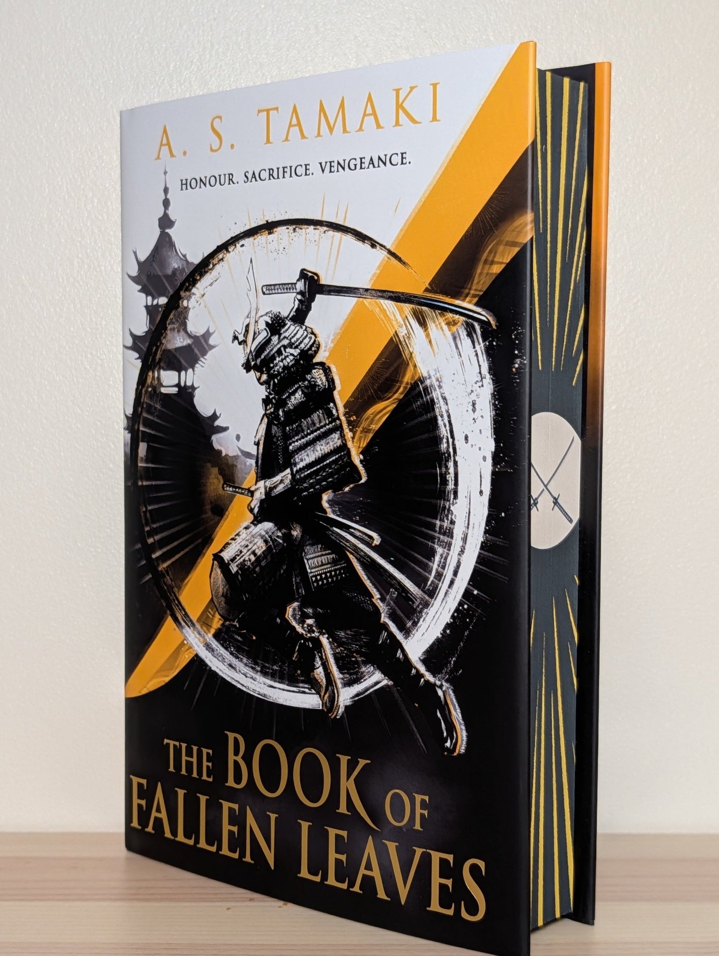 The Book of Fallen Leaves by A. S. Tamaki (Signed First Edition with sprayed edges) - Fialta Books