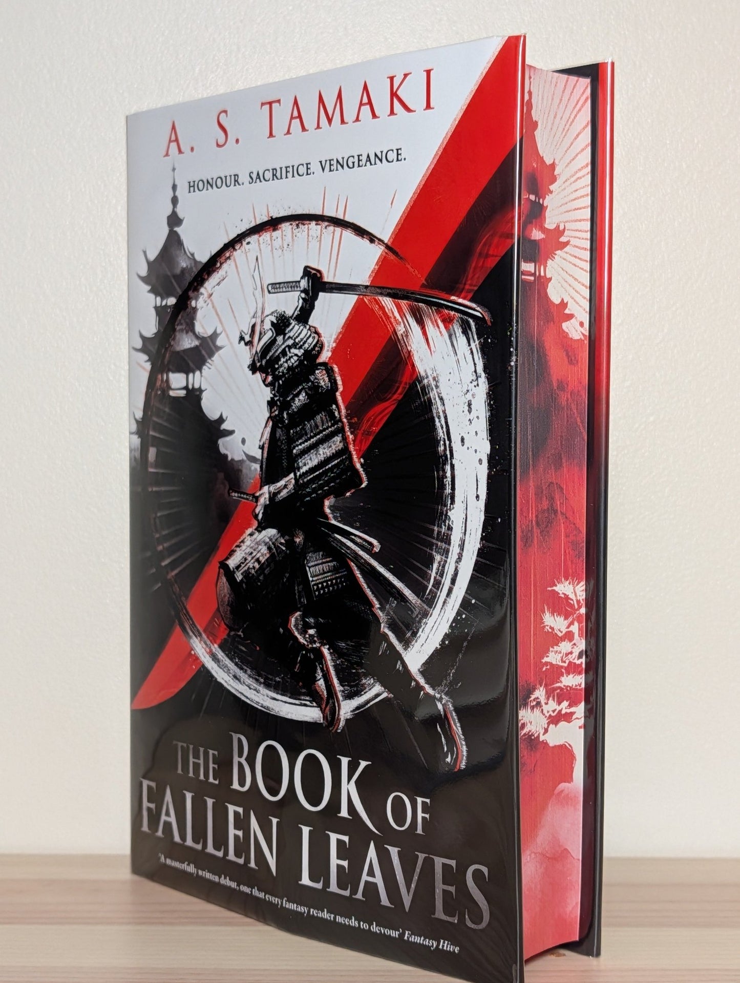 The Book of Fallen Leaves by A. S. Tamaki (Signed Numbered Edition with sprayed edges) - Fialta Books