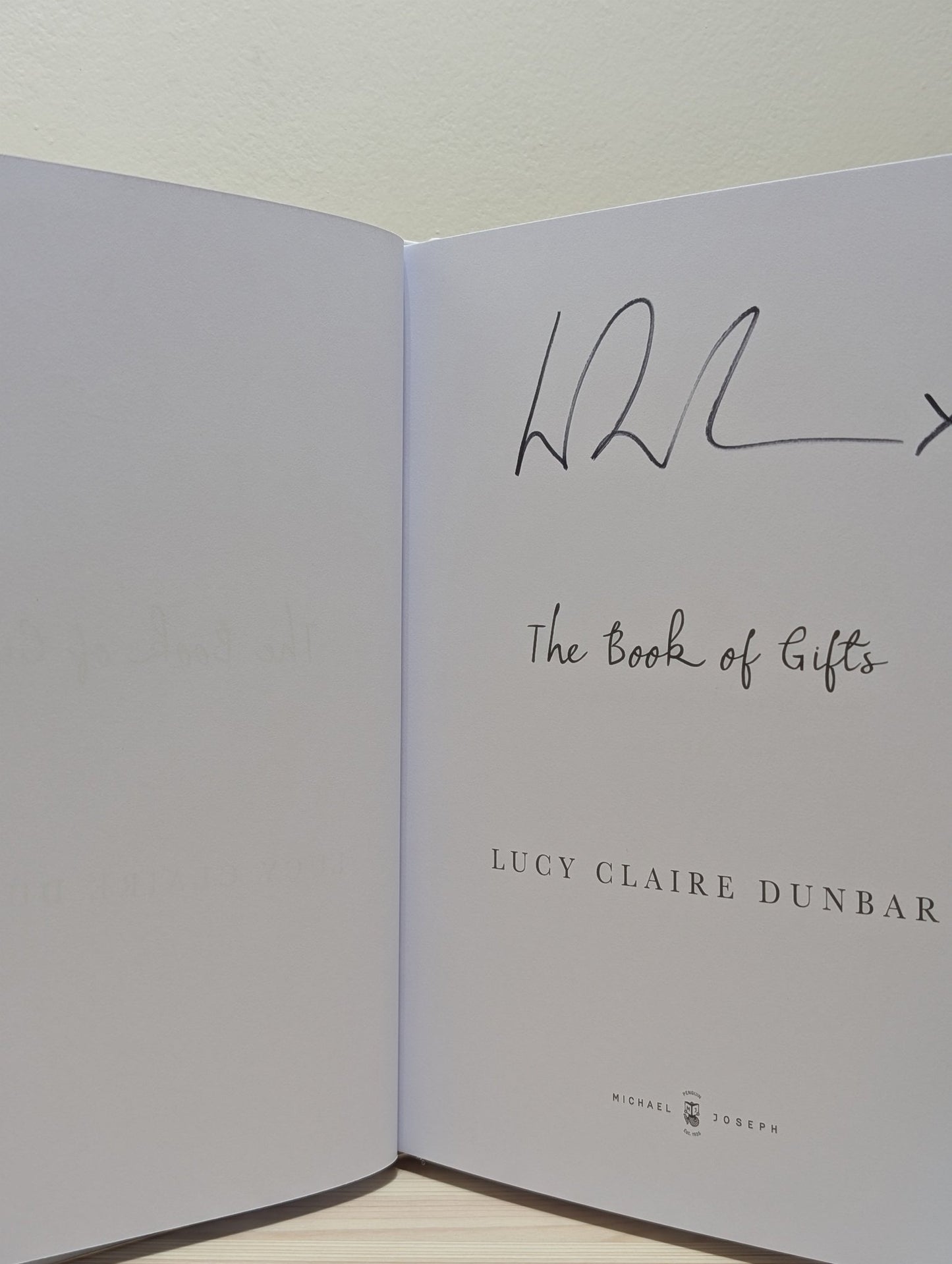 The Book of Gifts by Lucy Claire Dunbar (Signed) - Fialta Books