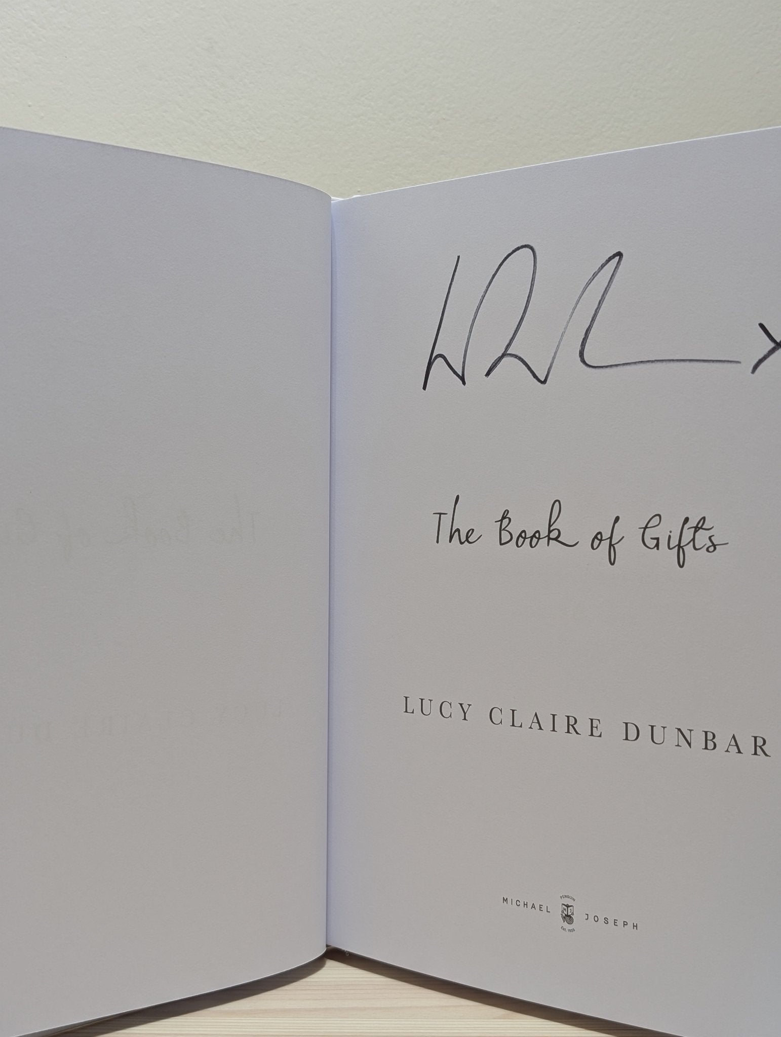 The Book of Gifts by Lucy Claire Dunbar (Signed) - Fialta Books