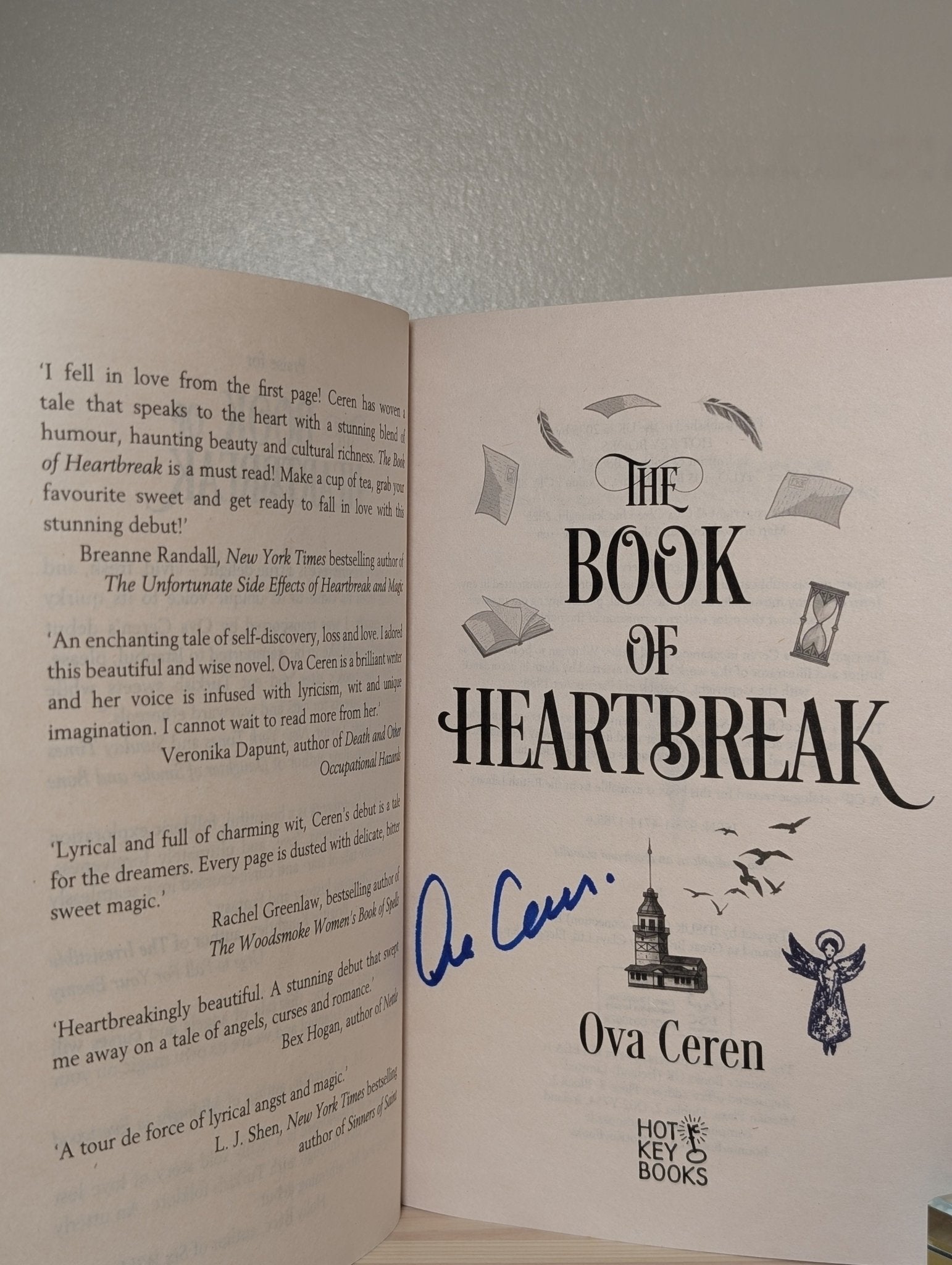 The Book of Heartbreak by Ova Ceren (Signed First Edition) - Fialta Books