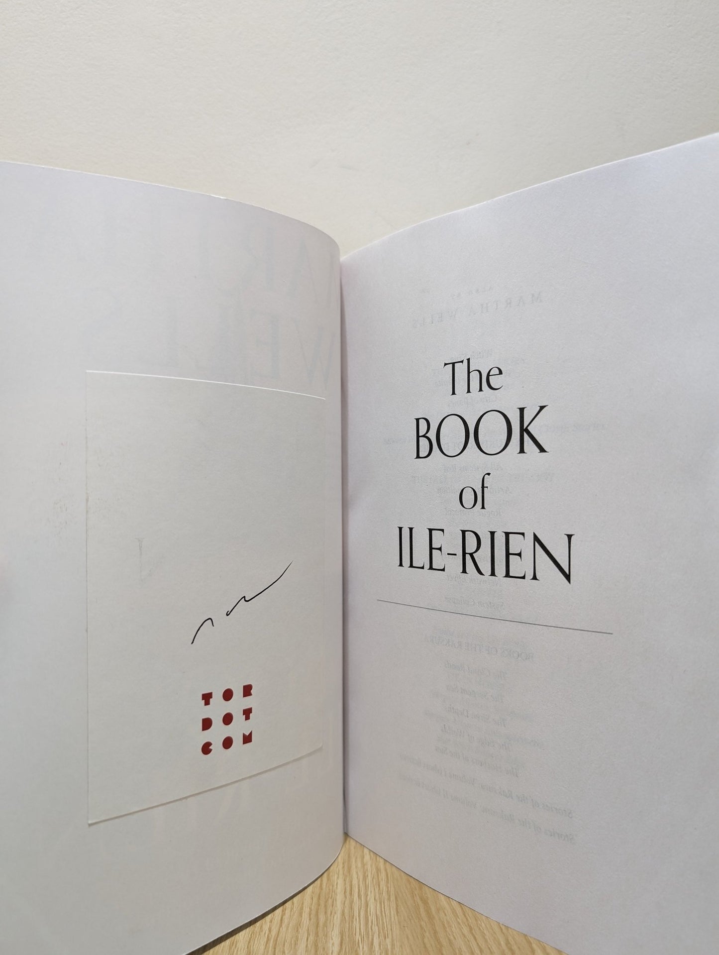 The Book of Ile - Rien: The Element of Fire & The Death of the Necromancer by Martha Wells (Signed Revised Edition) - Fialta Books