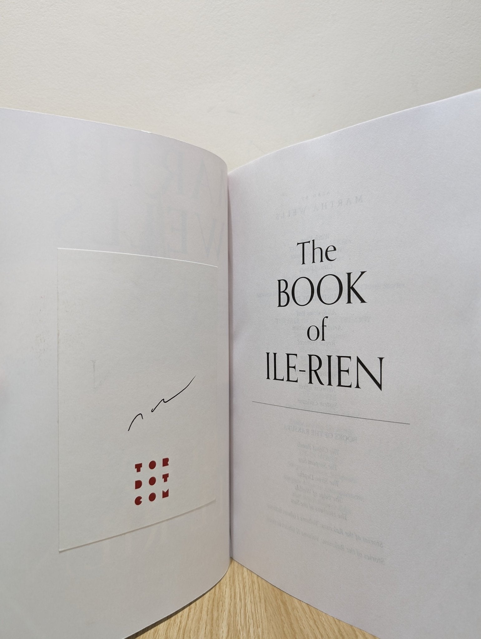 The Book of Ile - Rien: The Element of Fire & The Death of the Necromancer by Martha Wells (Signed Revised Edition) - Fialta Books