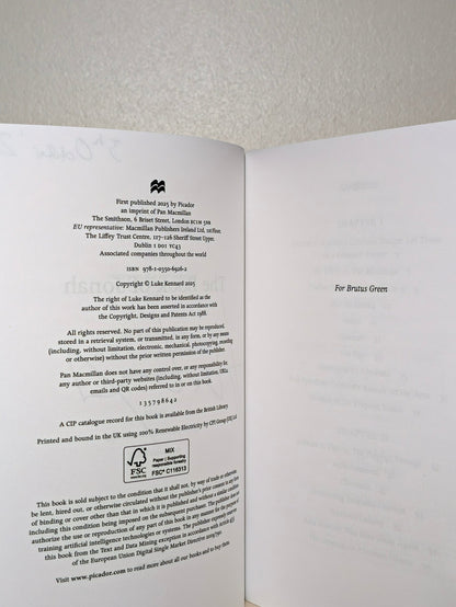 The Book of Jonah by Luke Kennard (Signed Dated First Edition) - Fialta Books