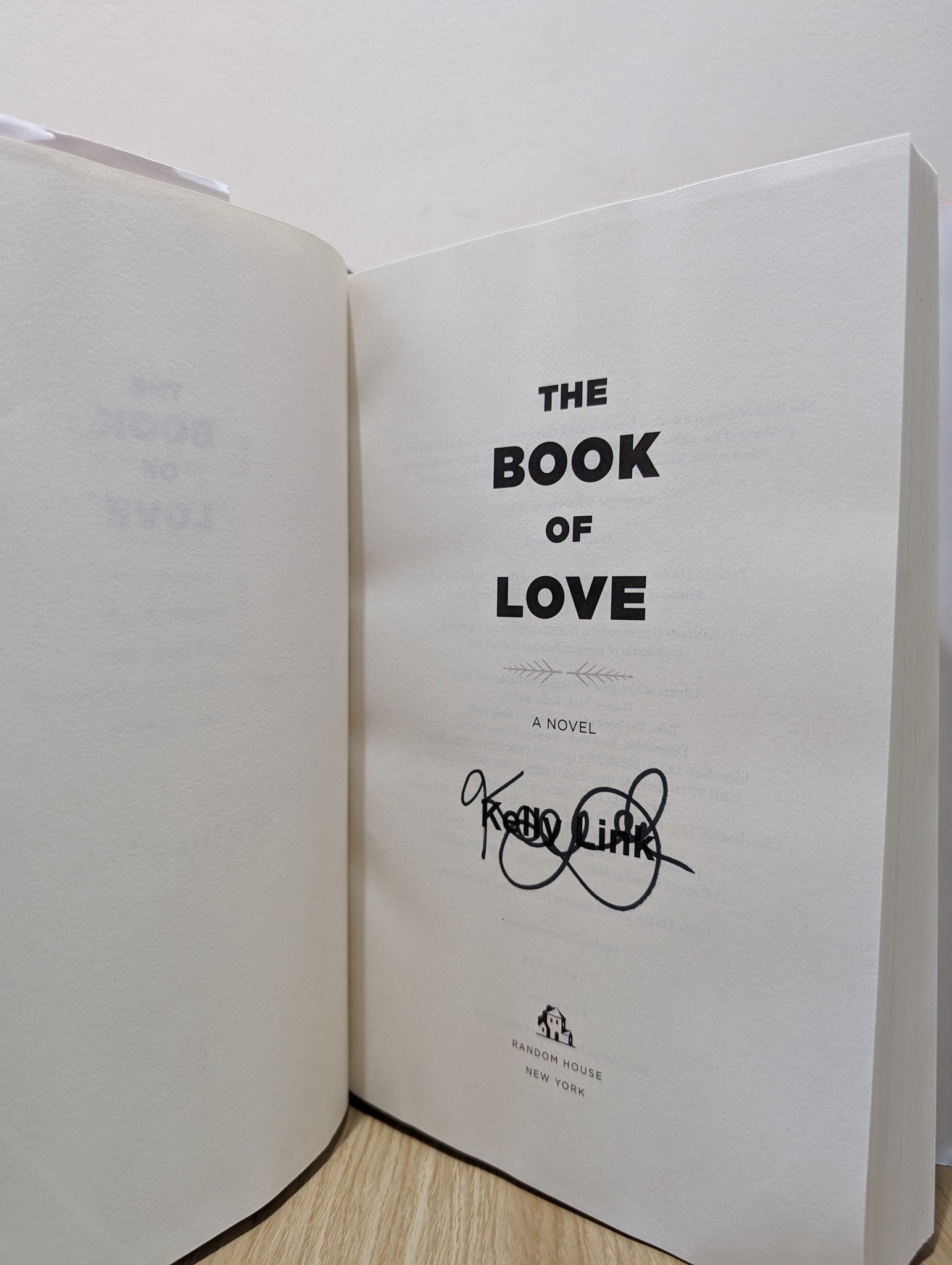 The Book of Love: A Novel by Kelly Link (Signed First Edition) - Fialta Books