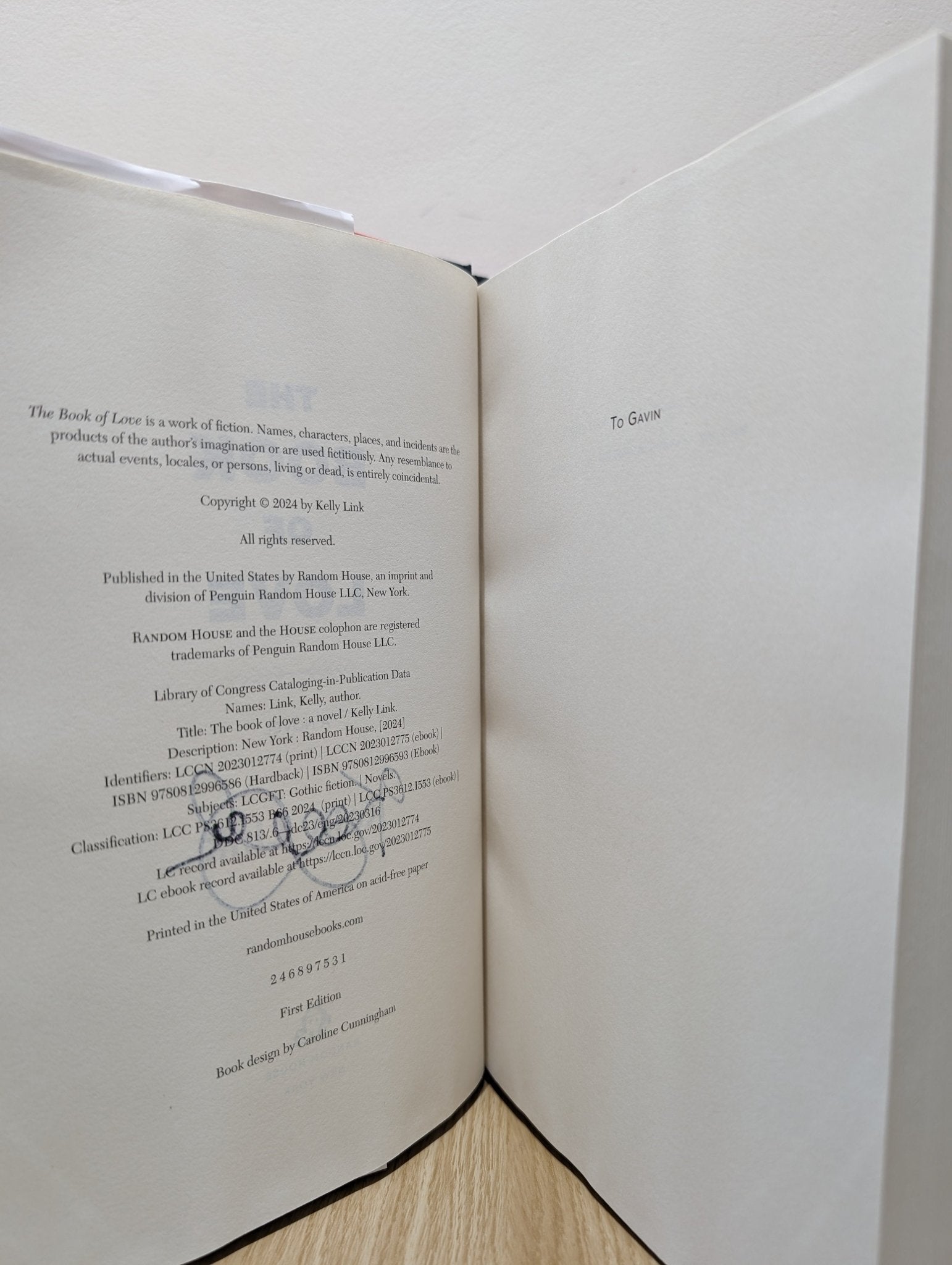 The Book of Love: A Novel by Kelly Link (Signed First Edition) - Fialta Books