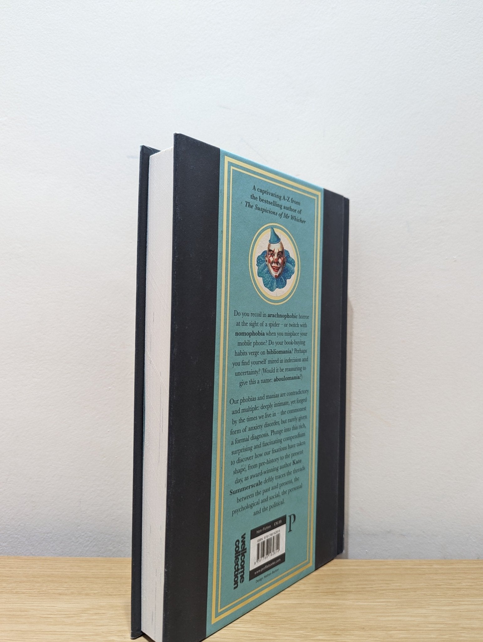 The Book of Phobias and Manias by Kate Summerscale (Signed First Edition) - Fialta Books