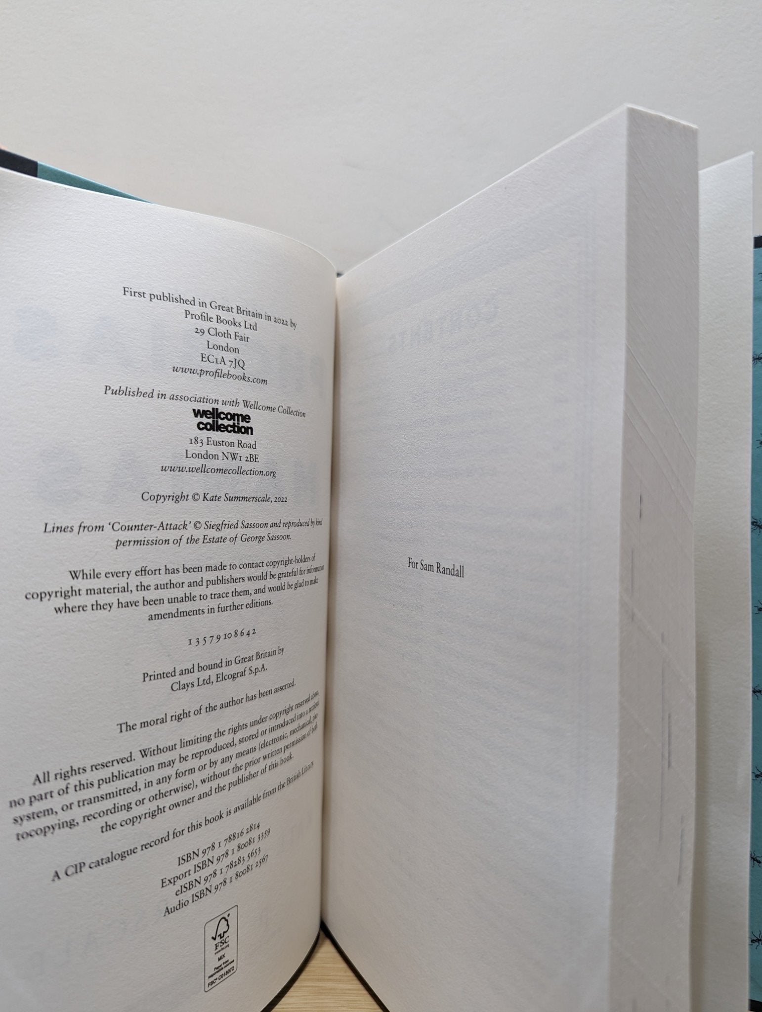 The Book of Phobias and Manias by Kate Summerscale (Signed First Edition) - Fialta Books