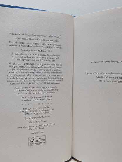 The Book of Records by Madeleine Thien (Signed First Edition) - Fialta Books