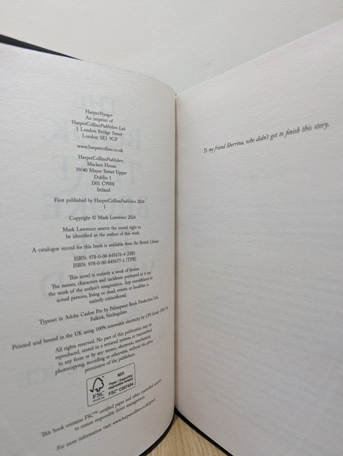 The Book That Broke the World by Mark Lawrence (Signed Numbered First Edition with sprayed edges) - Fialta Books