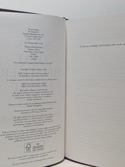 The Book That Held Her Heart by Mark Lawrence (Signed First Edition with sprayed edges) - Fialta Books