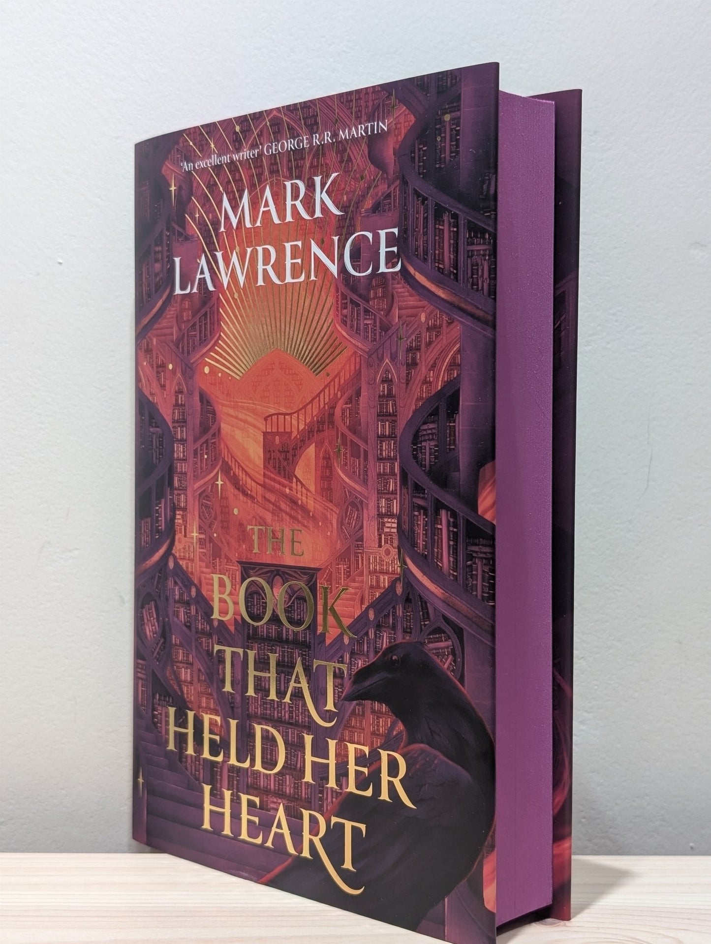 The Book That Held Her Heart by Mark Lawrence (Signed First Edition with sprayed edges) - Fialta Books