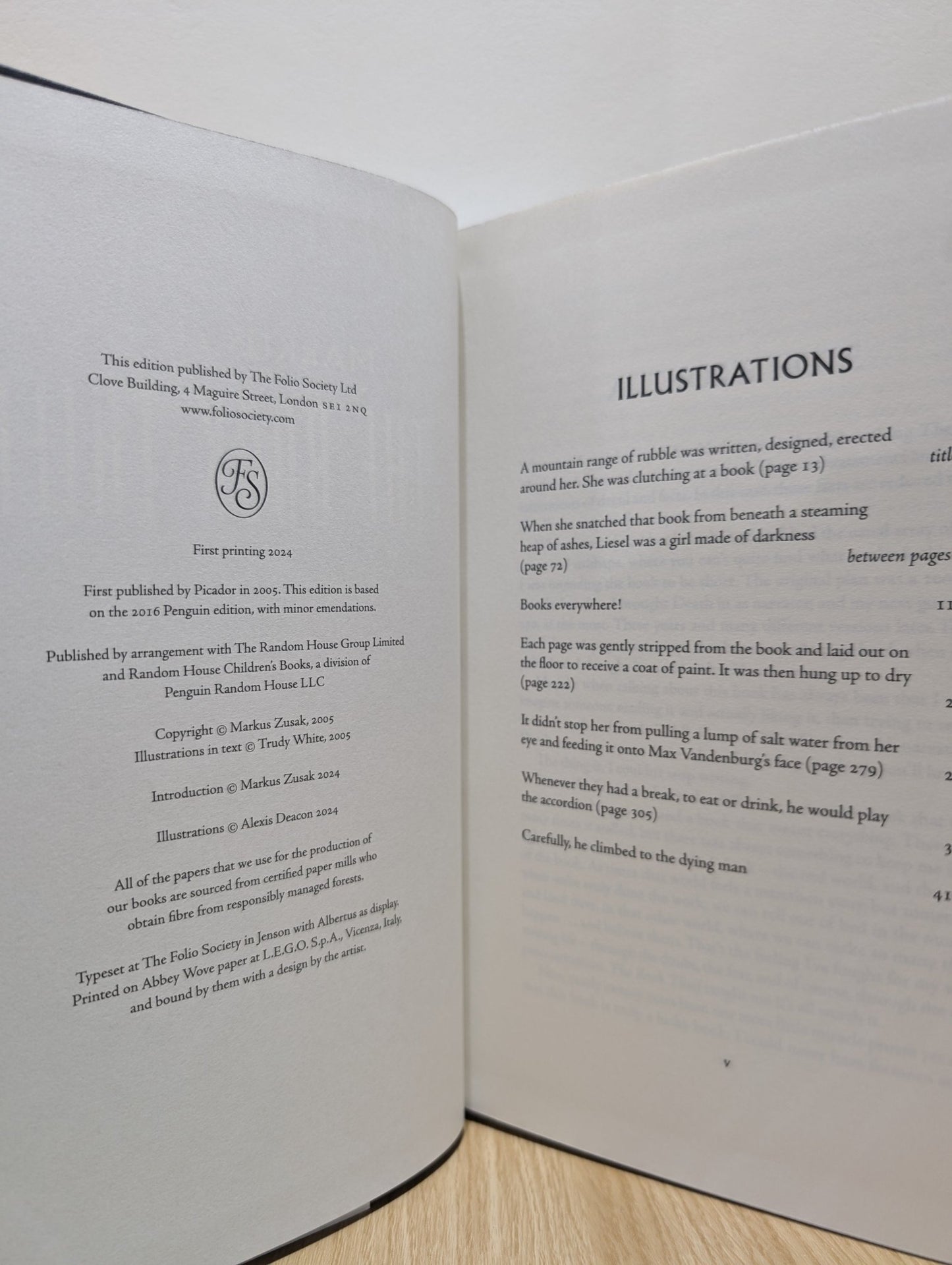 The Book Thief by Markus Zusak (Folio Limited Leatherbound Edition) - Fialta Books