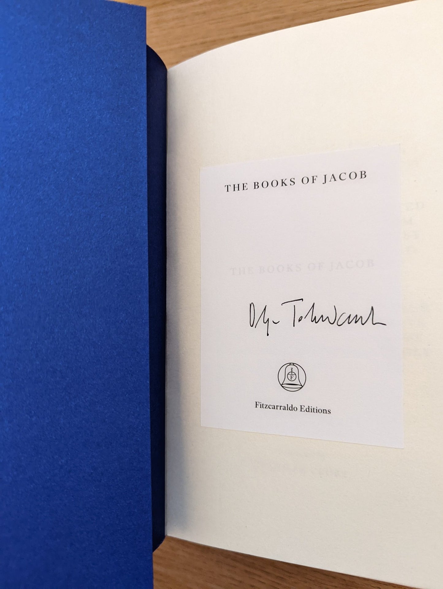 The Books of Jacob by Olga Tokarczuk (Signed First Edition) - Fialta Books