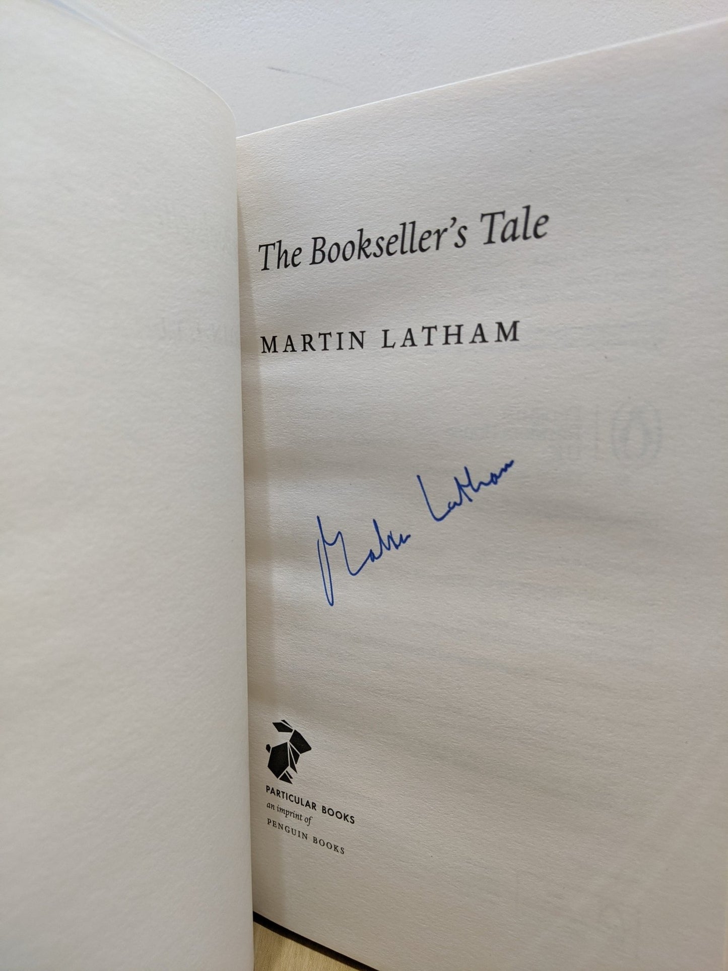 The Bookseller's Tale by Martin Latham (Signed First Edition) - Fialta Books