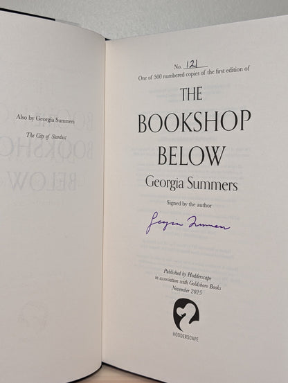 The Bookshop Below by Georgia Summers (Signed Numbered Edition with sprayed edges) - Fialta Books