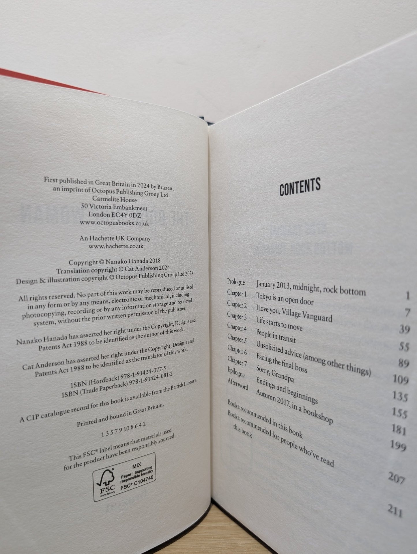 The Bookshop Woman by Nanako Hanada (Signed First Edition) - Fialta Books