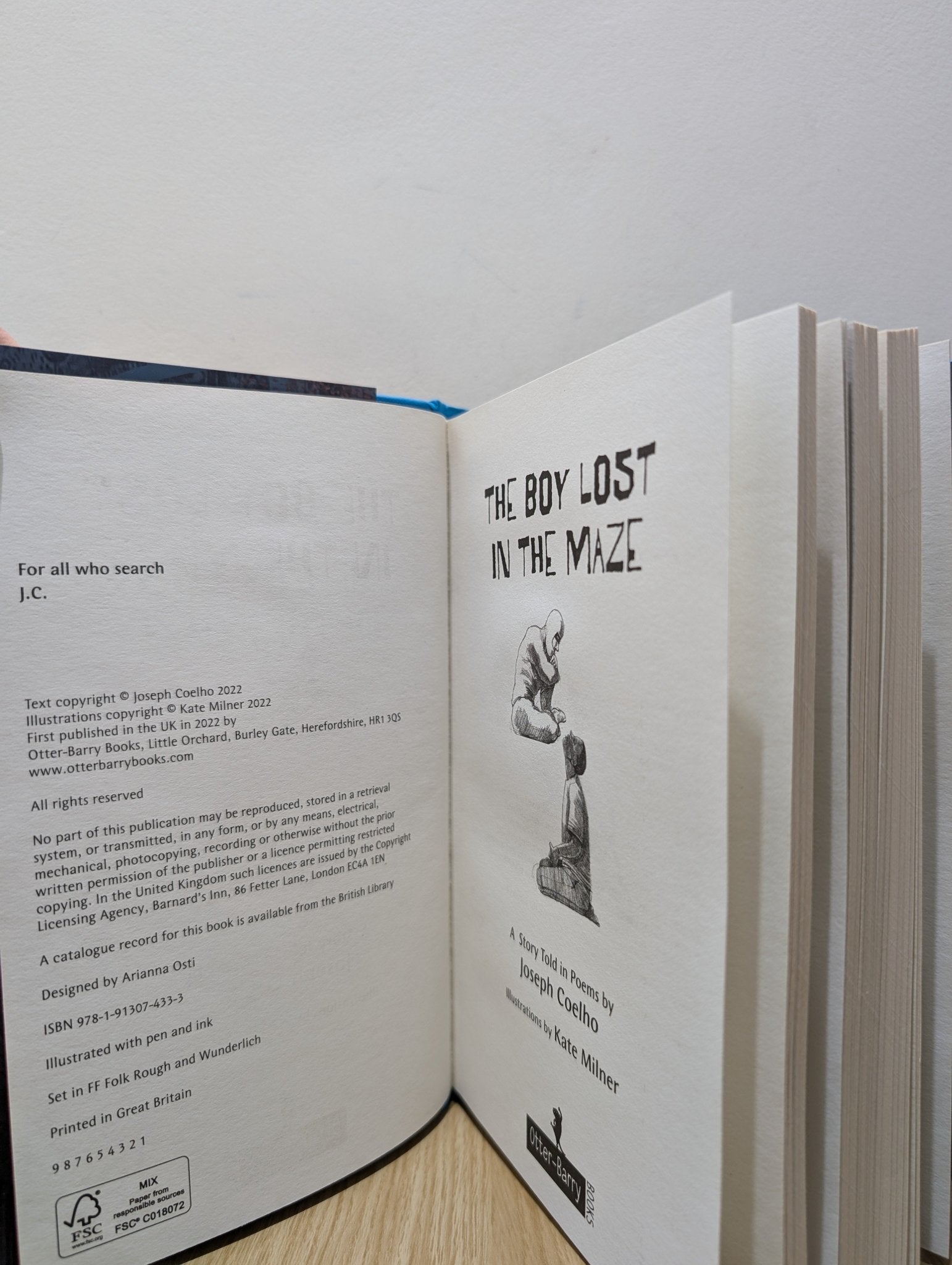 The Boy Lost in the Maze by Joseph Coelho (First Edition) - Fialta Books