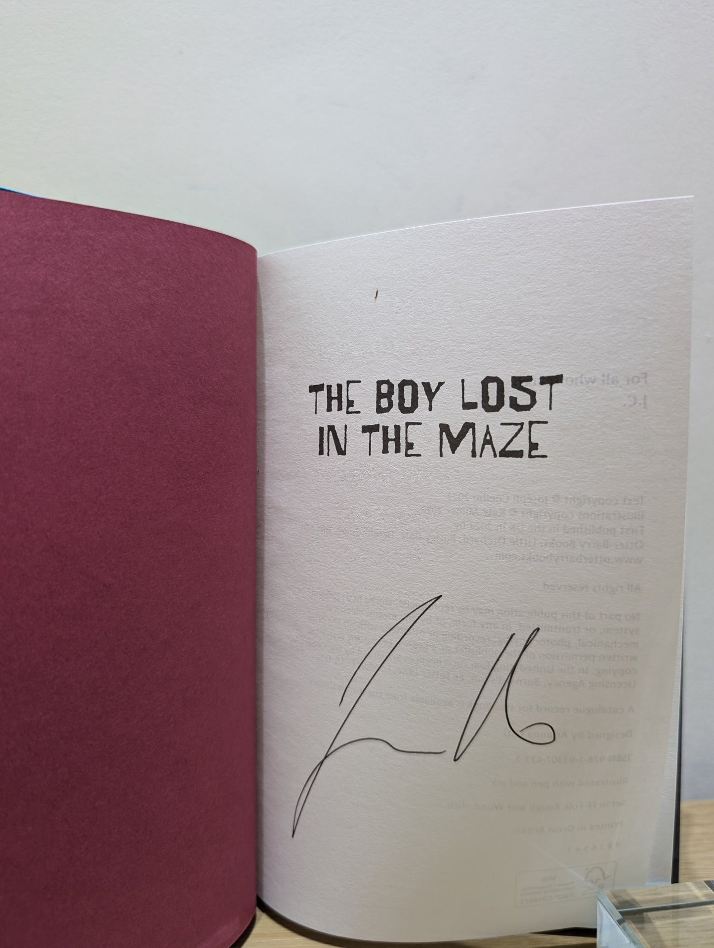 The Boy Lost in the Maze by Joseph Coelho (Signed) - Fialta Books