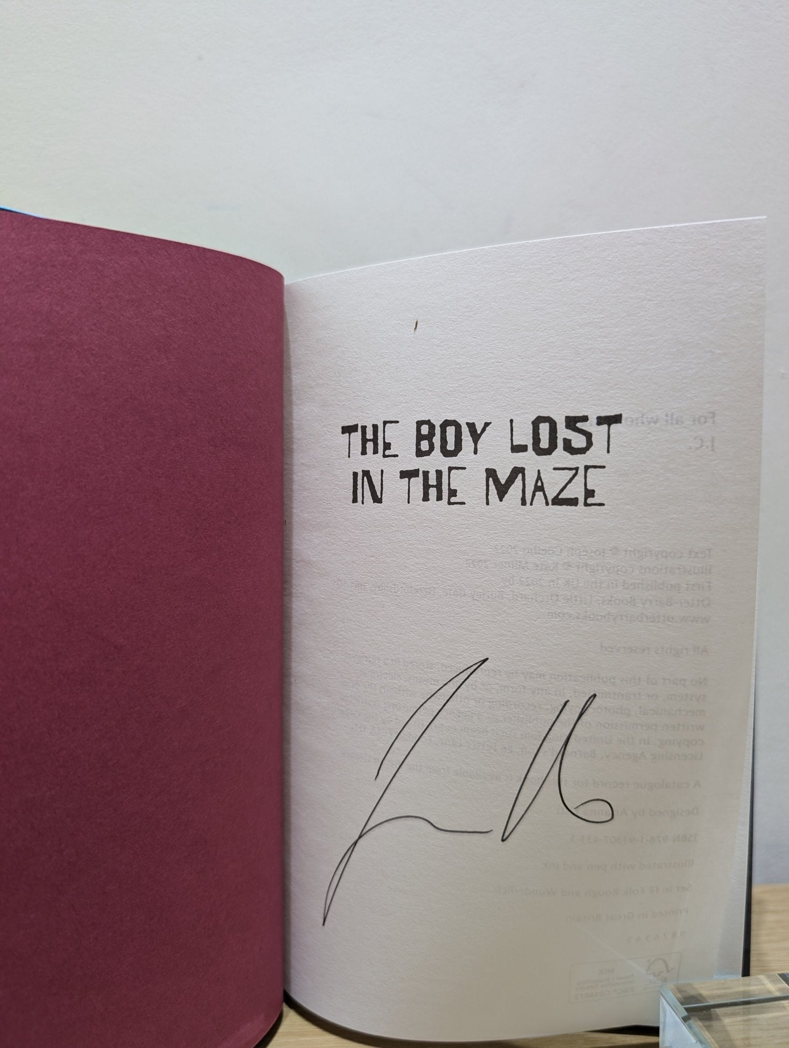 The Boy Lost in the Maze by Joseph Coelho (Signed) - Fialta Books