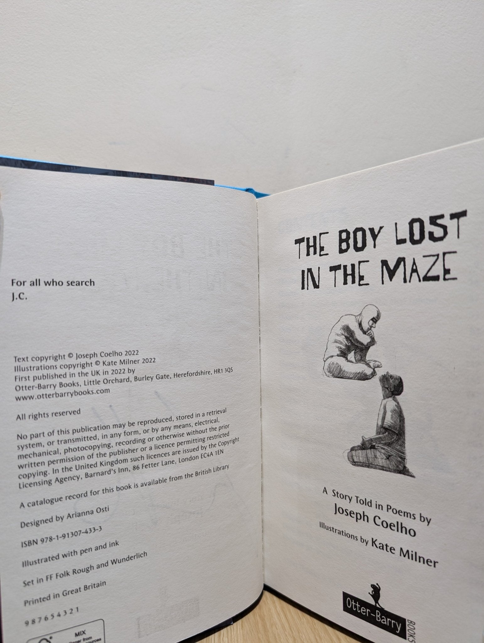 The Boy Lost in the Maze by Joseph Coelho (Signed First Edition) - Fialta Books