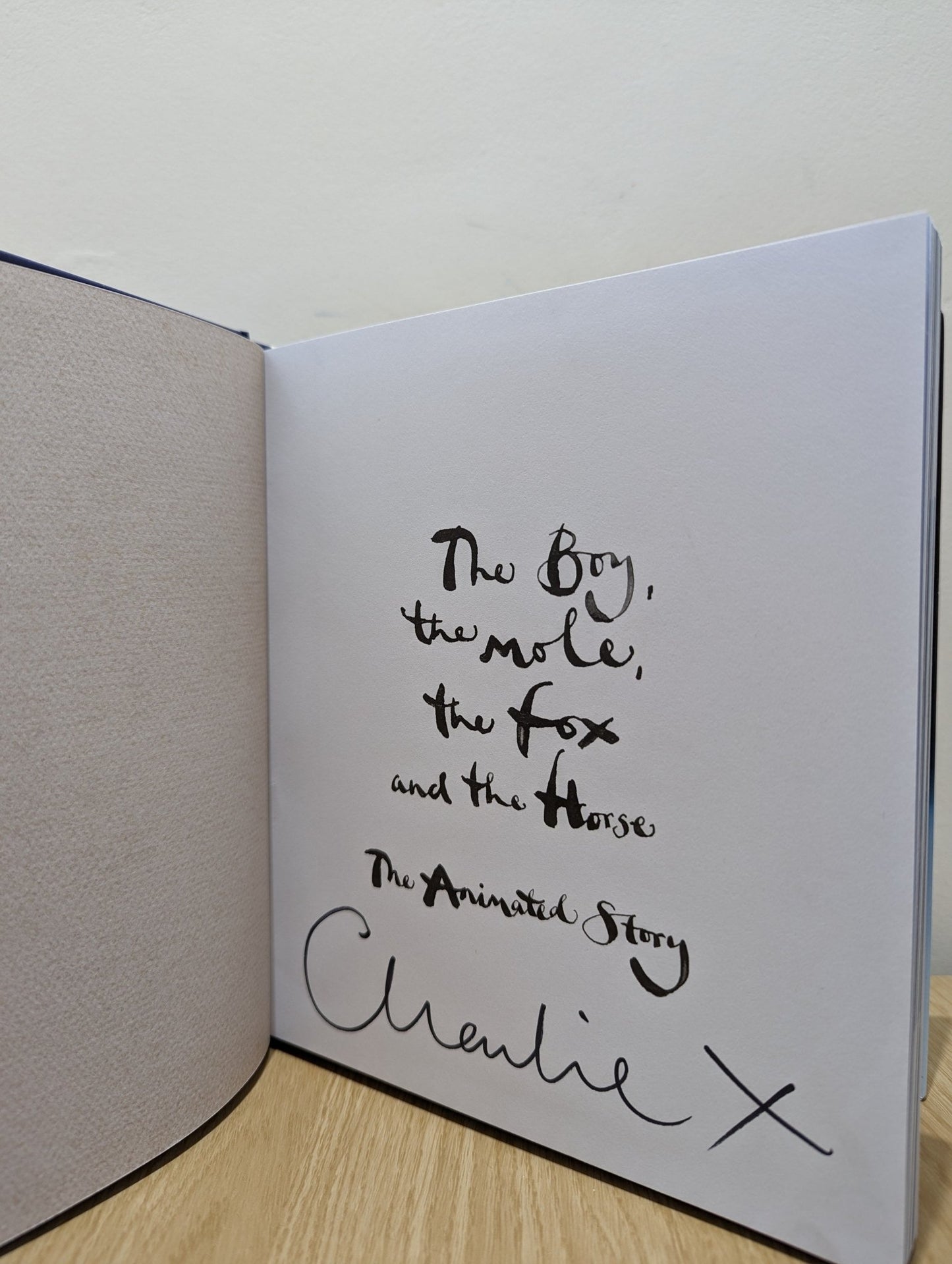 The Boy, the Mole, the Fox and the Horse: Animated Story by Charlie Mackesy (Signed) - Fialta Books