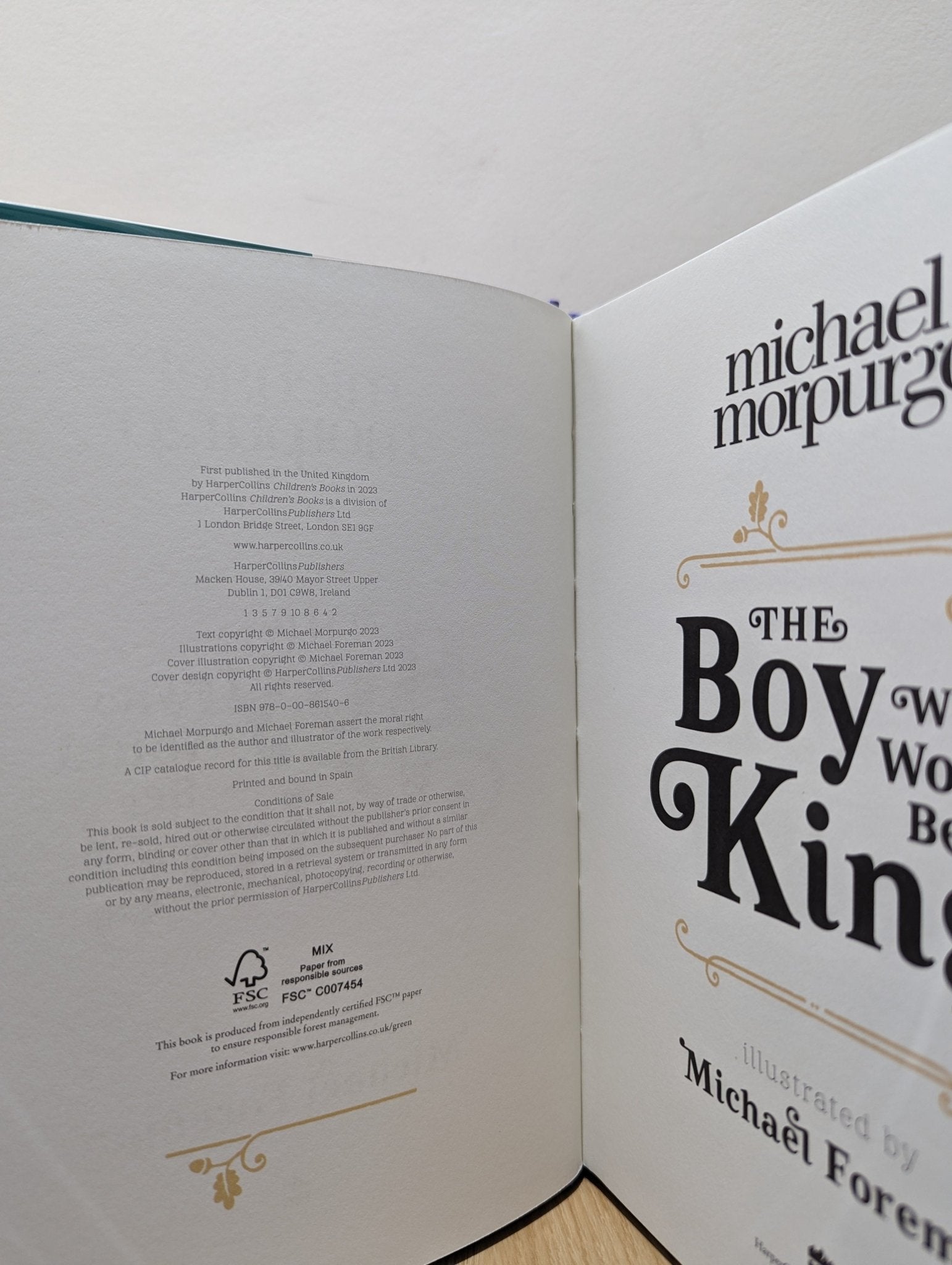 The Boy Who Would Be King by Michael Morpurgo (Signed First Edition) - Fialta Books