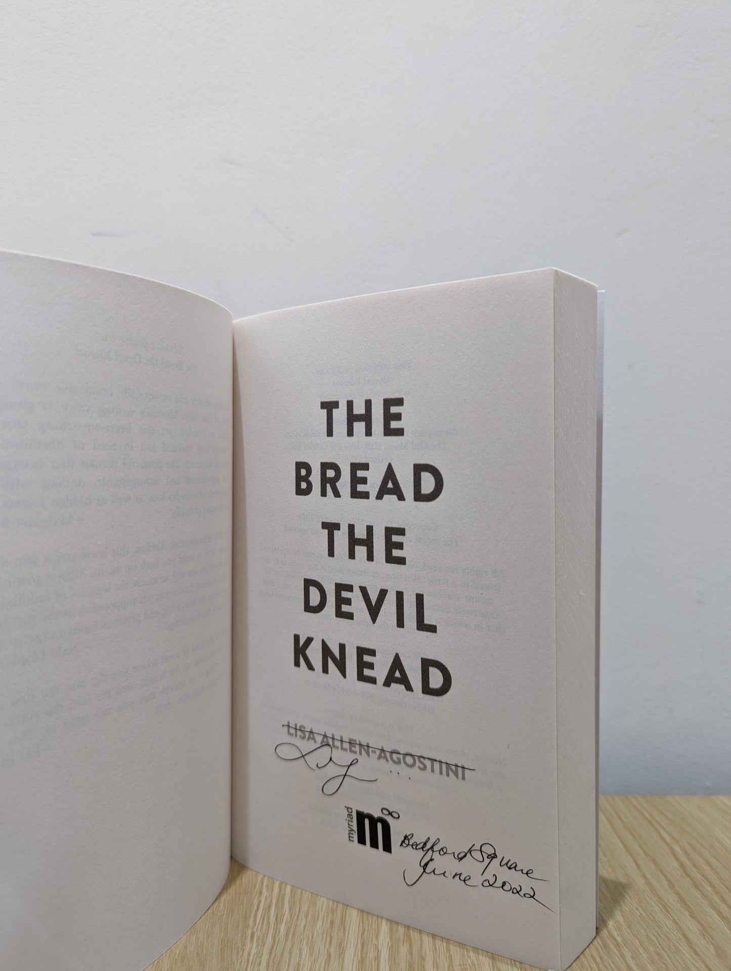 The Bread the Devil Knead by Lisa Allen - Agostini (Signed First Edition) - Fialta Books