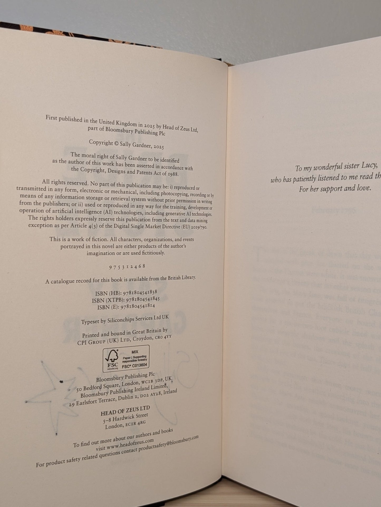The Bride Stone by Sally Gardner (Signed First Edition) - Fialta Books