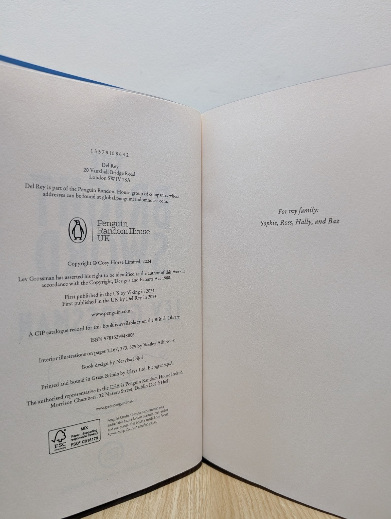 The Bright Sword: A Novel of King Arthur by Lev Grossman (Signed First Edition with sprayed edges) - Fialta Books