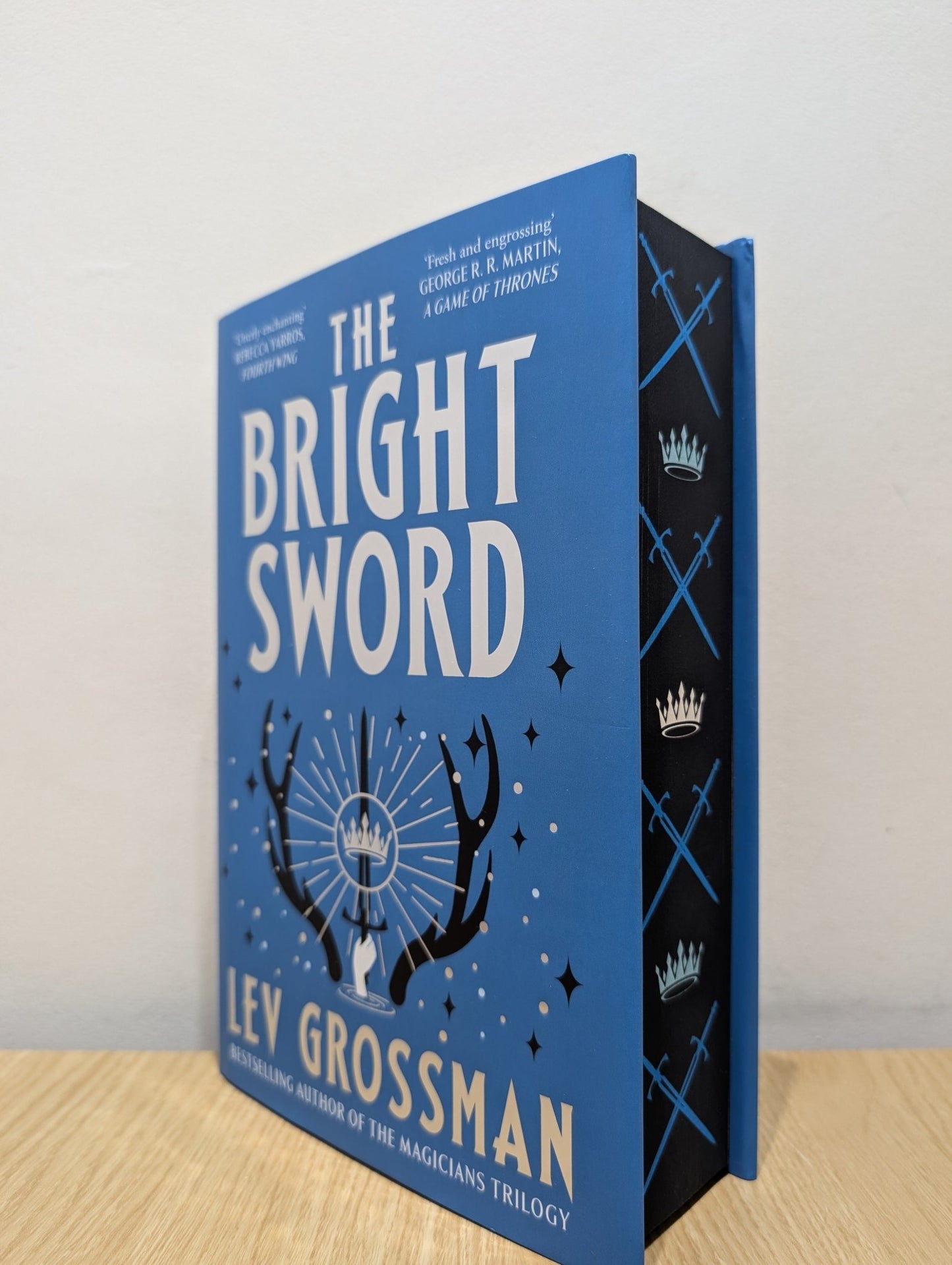 The Bright Sword: A Novel of King Arthur by Lev Grossman (Signed First Edition with sprayed edges) - Fialta Books