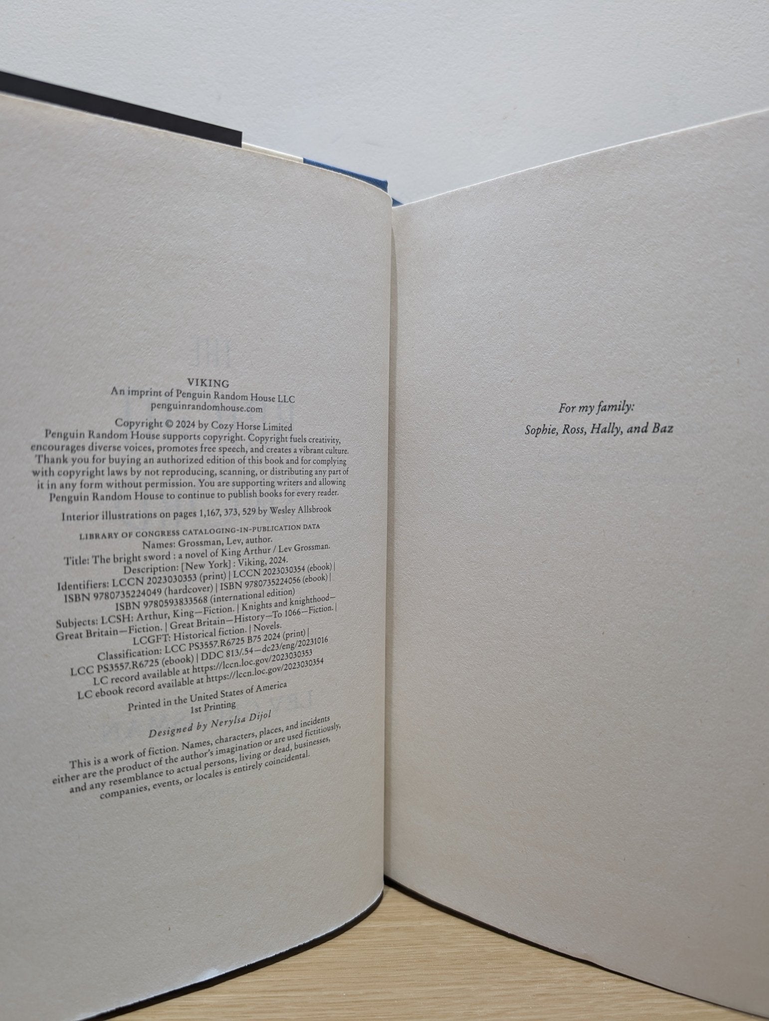 The Bright Sword by Lev Grossman (Signed First Edition) - Fialta Books