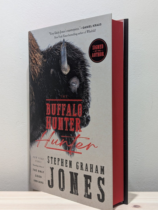 The Buffalo Hunter Hunter by Stephen Graham Jones (Signed First Edition with sprayed edges) - Fialta Books
