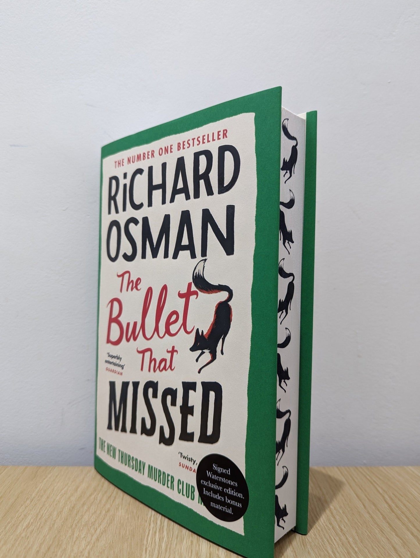 The Bullet that Missed by Richard Osman (Signed First Edition with sprayed edges) - Fialta Books