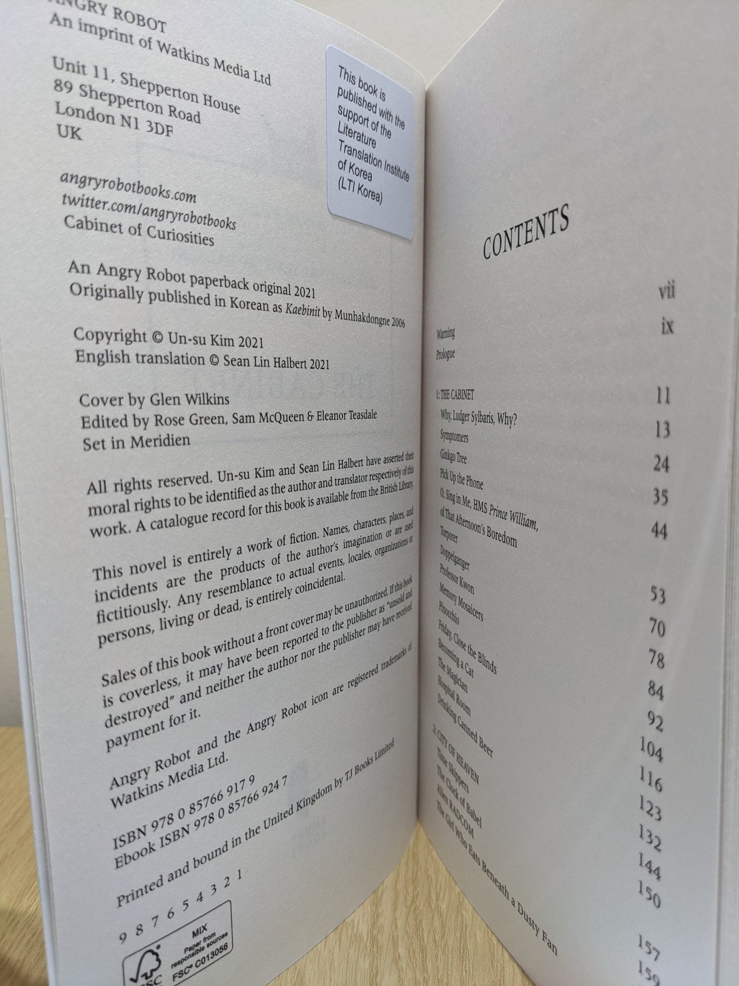 The Cabinet by Un - su Kim (Signed First Edition) - Fialta Books