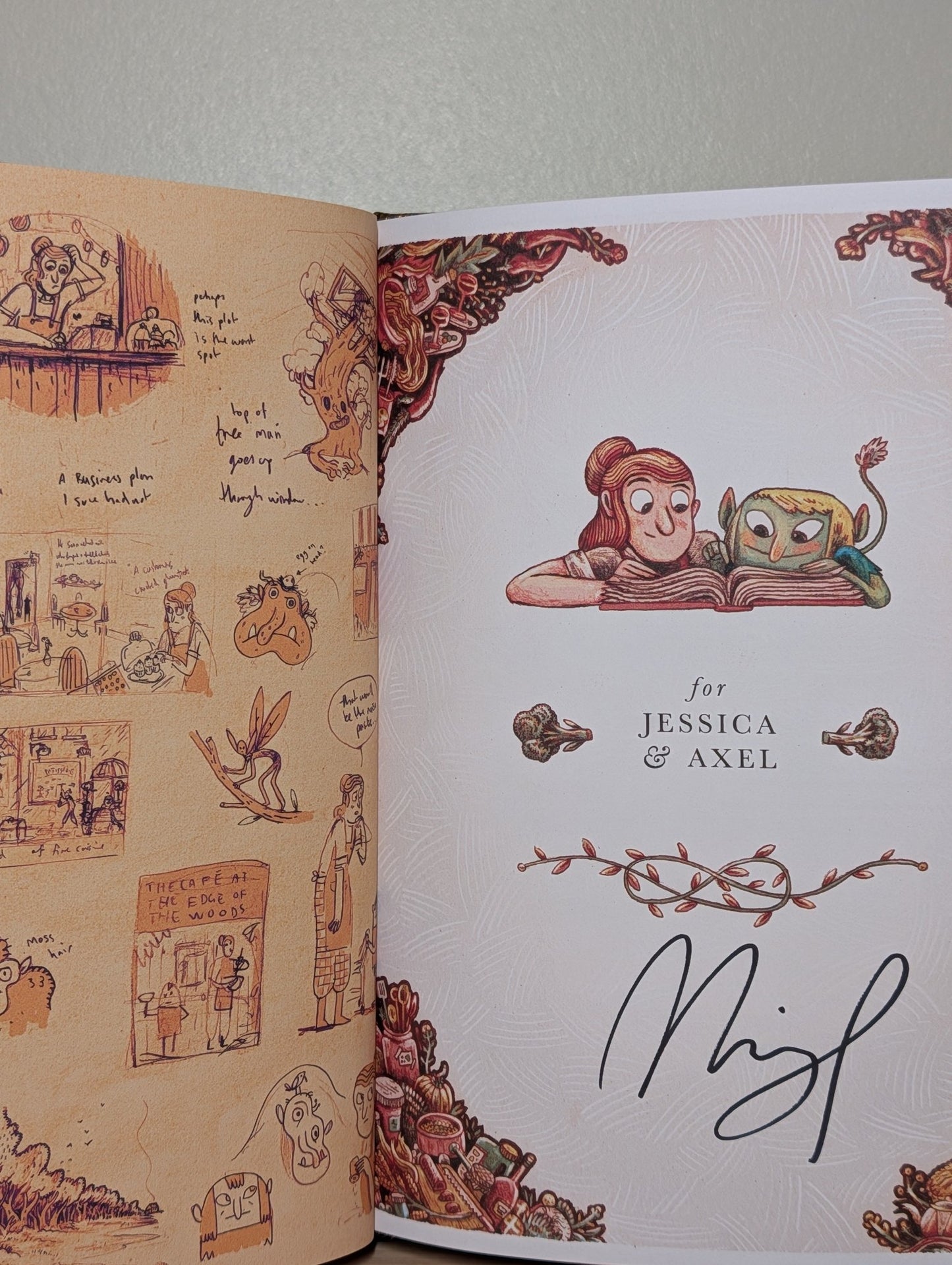 The Cafe at the Edge of the Woods by Mikey Please (Signed) - Fialta Books