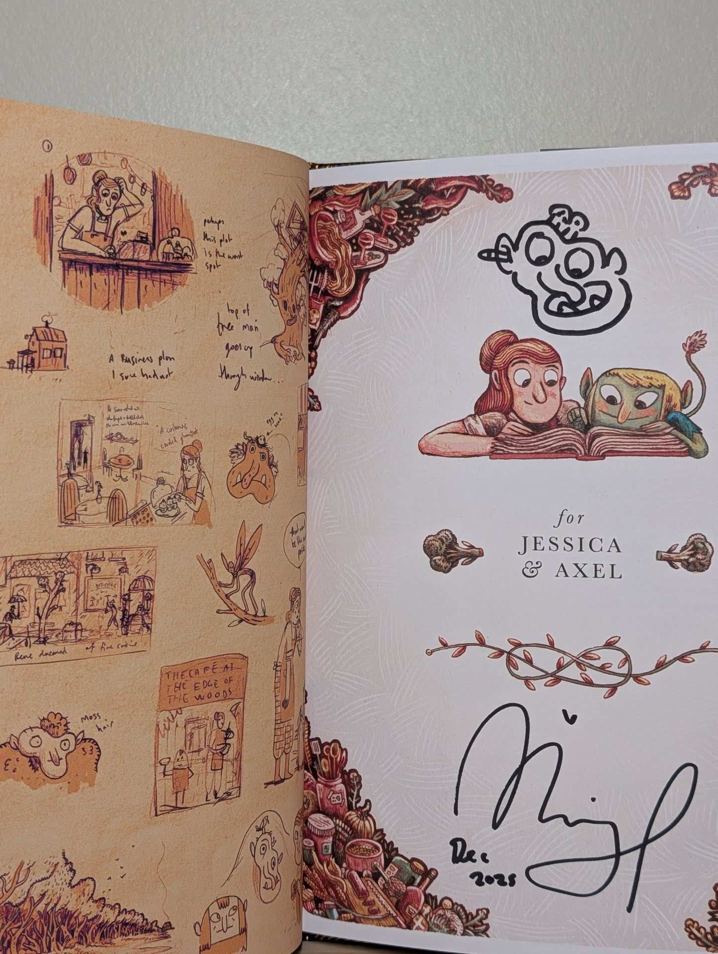 The Cafe at the Edge of the Woods by Mikey Please (Signed Dated Special Edition) - Fialta Books