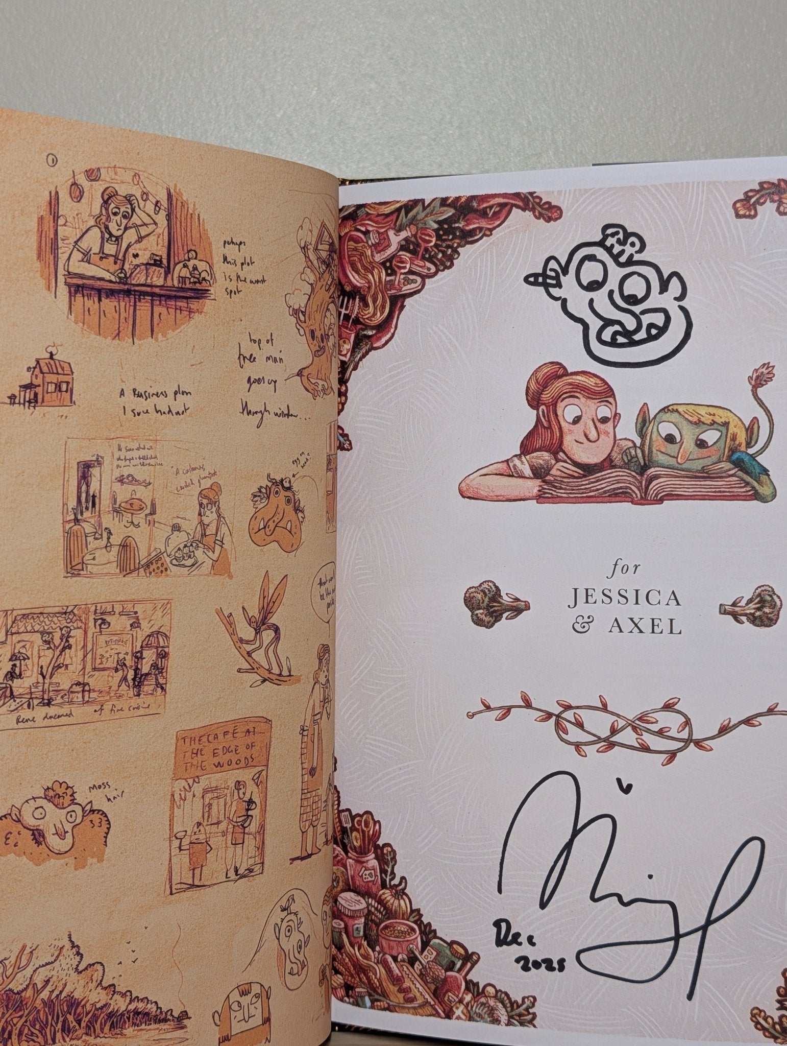 The Cafe at the Edge of the Woods by Mikey Please (Signed Dated Special Edition) - Fialta Books