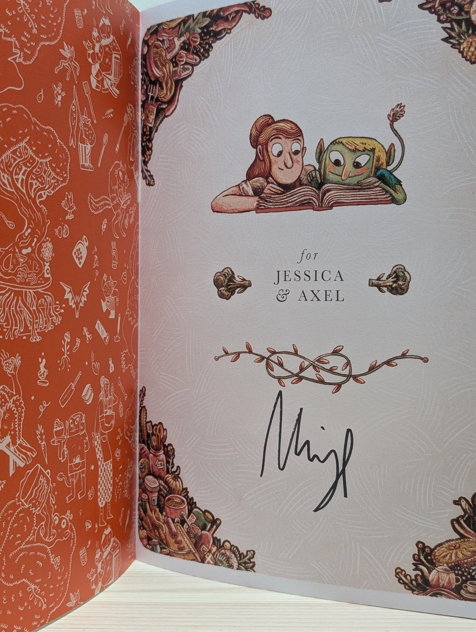 The Cafe at the Edge of the Woods by Mikey Please (Signed First Edition) - Fialta Books