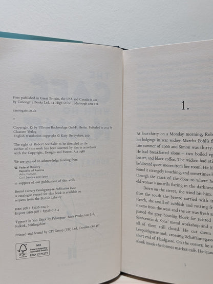 The Cafe with No Name by Robert Seethaler (Signed First Edition) - Fialta Books