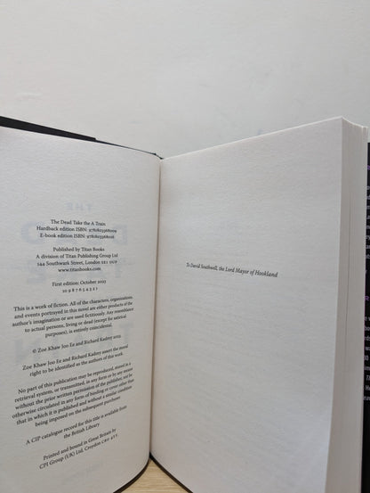 The Carrion City - The Dead Take the A - Train by Richard Kadrey Cassandra Khaw (Signed First Edition) - Fialta Books