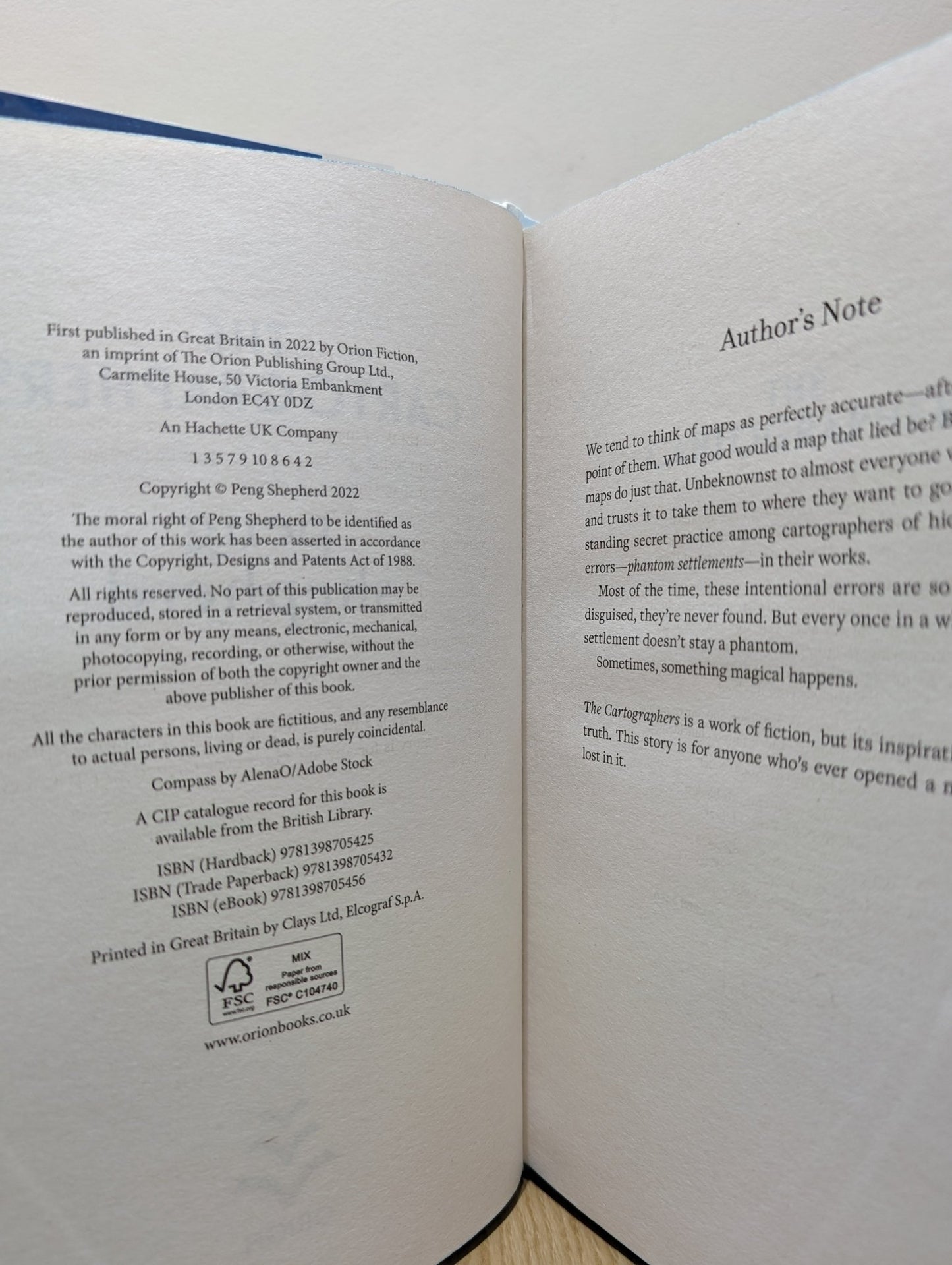 The Cartographers by Peng Shepherd (Signed First Edition with sprayed edges) - Fialta Books