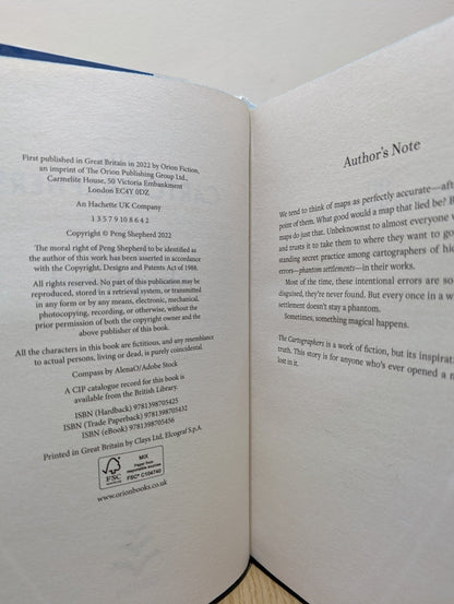 The Cartographers by Peng Shepherd (Signed First Edition with sprayed edges) - Fialta Books