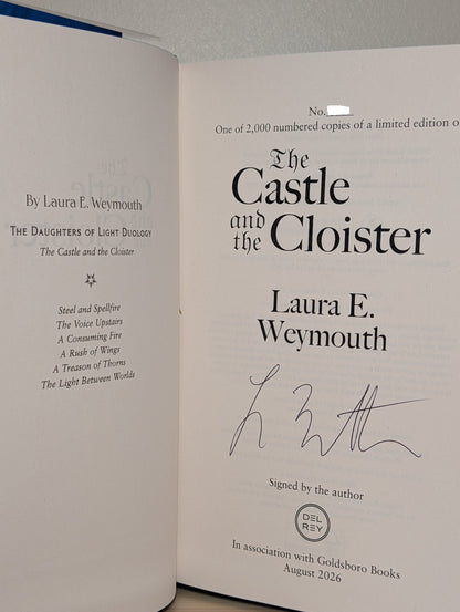 The Castle and the Cloister by Laura E. Weymouth (Signed First Edition with sprayed edges) - Fialta Books