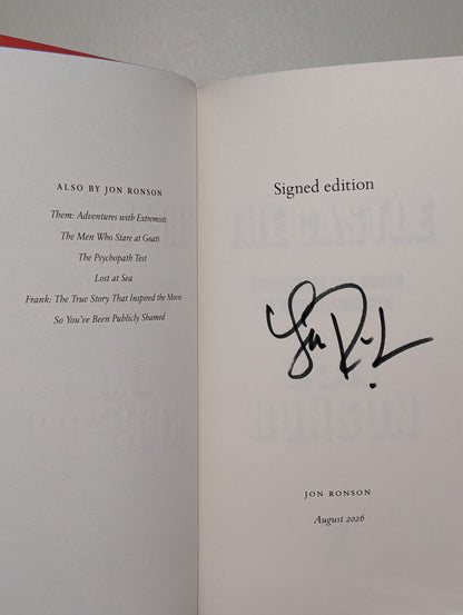 The Castle by Jon Ronson (Signed First Edition) - Fialta Books