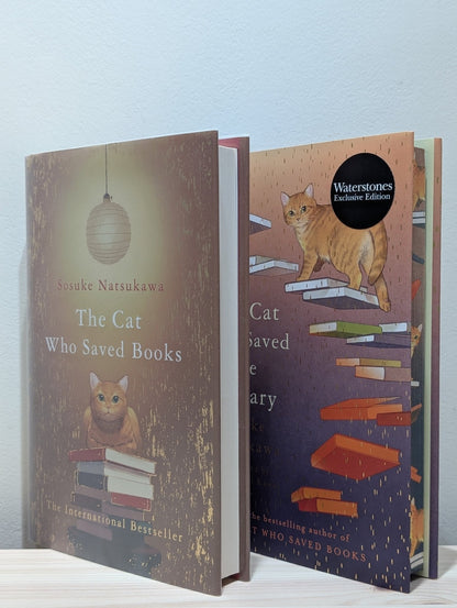 The Cat Who Saved Books; The Cat Who Saved the Library by Sosuke Natsukawa (First Edition Set) - Fialta Books