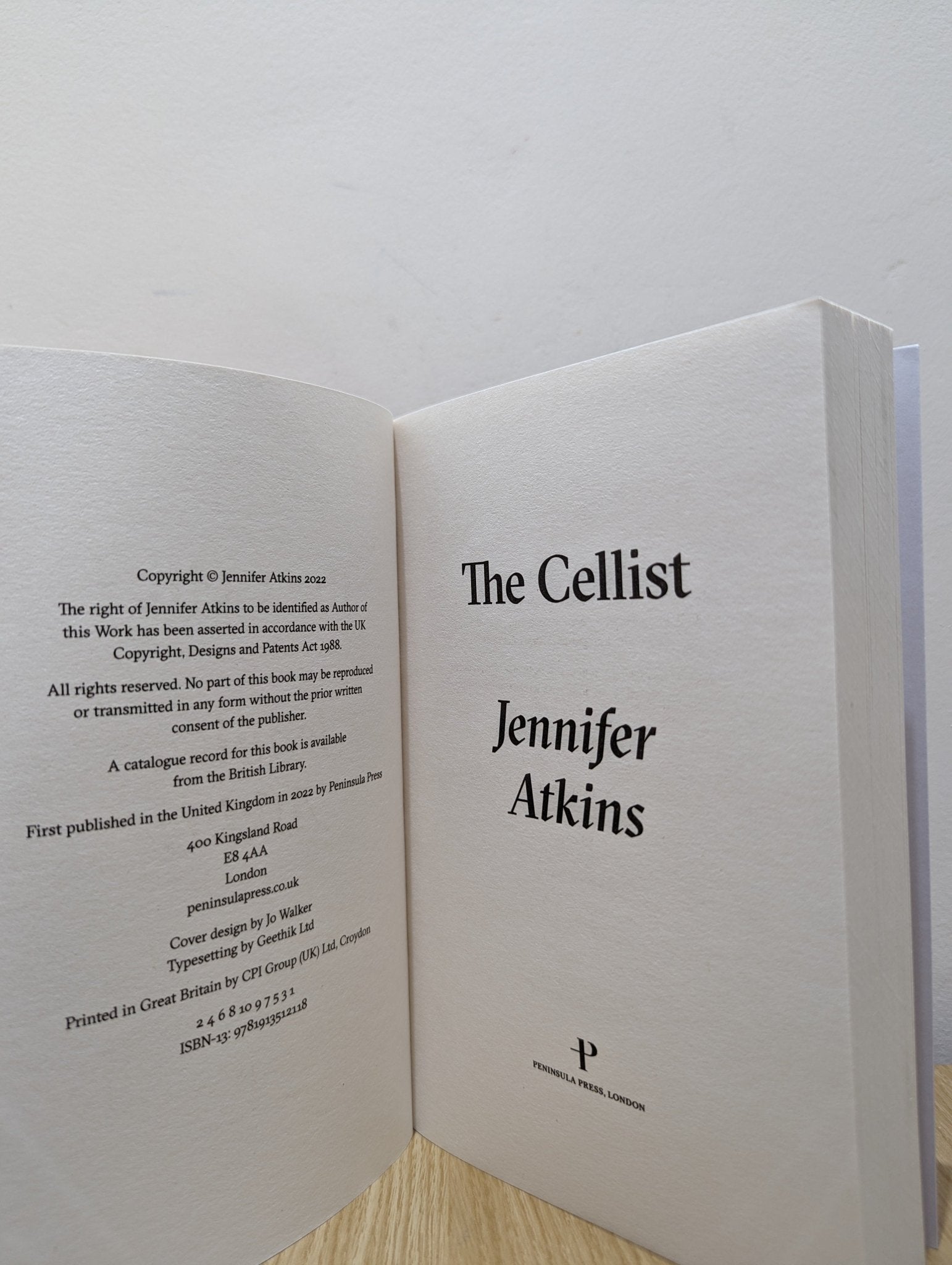The Cellist by Jennifer Atkins (First Edition) - Fialta Books