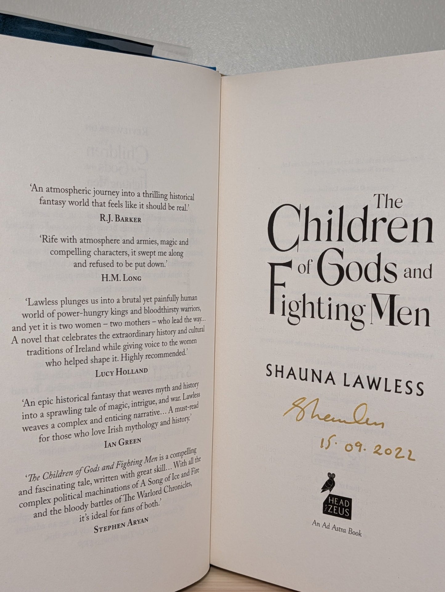 The Children of Gods and Fighting Men by Shauna Lawless (Signed Dated) - Fialta Books