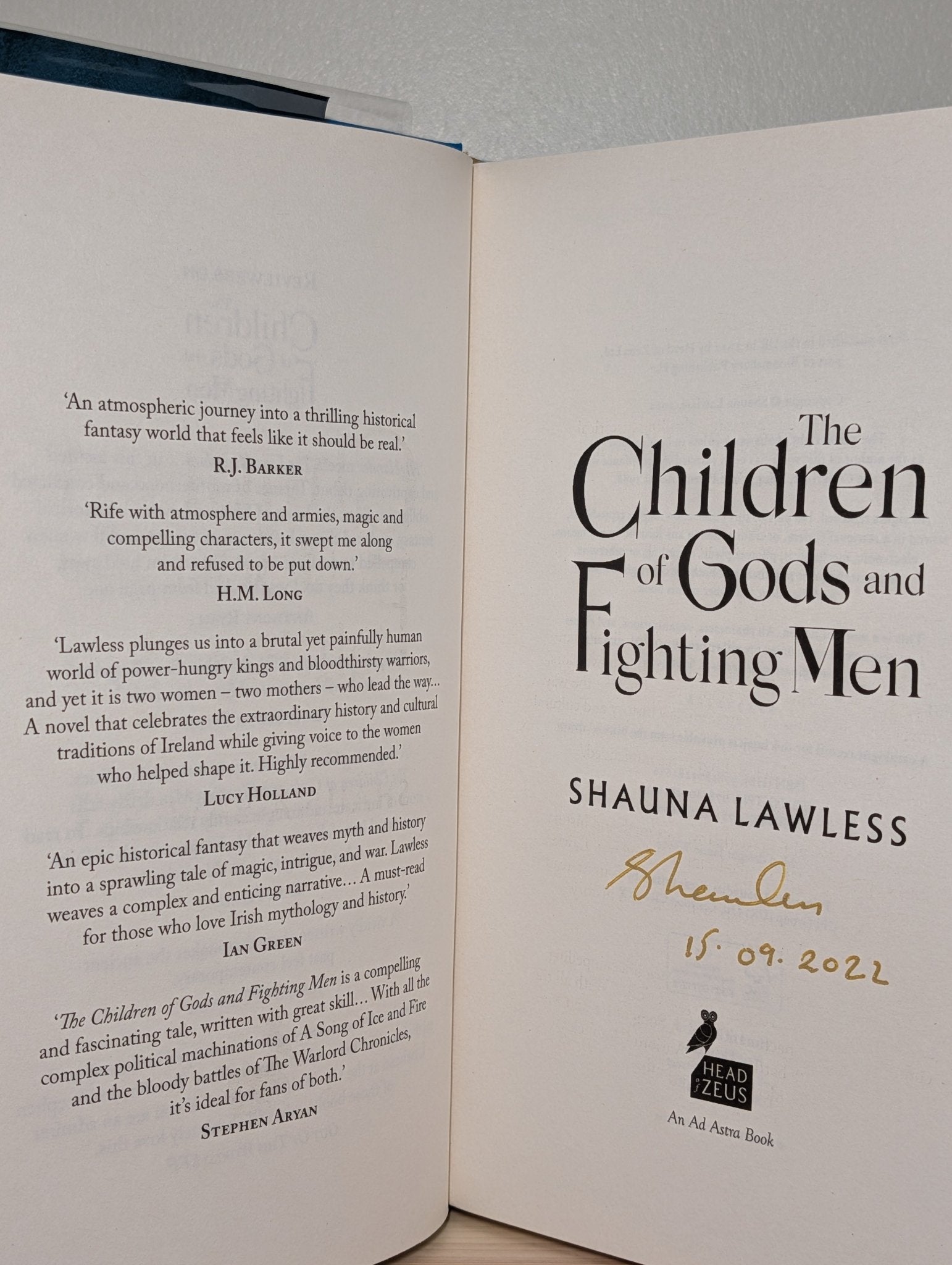 The Children of Gods and Fighting Men by Shauna Lawless (Signed Dated) - Fialta Books